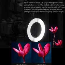 GODOX MF-R76 Macro LED Ring Flash Speedlite 76Ws 660 Full-Power Flashes Dual-Flash Tubes Power Adjustment 1/128 to 1/1 10 Levels of Power Ratio for Canon Nikon Sony Fuji Olympus Panasonic (NO TTL)