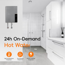 Tankless Water Heater Electric 13kW 240Volts WINTEMP, Endless On - Demand Hot Water, Self Regulating - LED Temperature Display, Space-saving, Suitable for Bathroom Showers