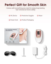 LYSMOSKI Laser Hair Removal for Women and Men, Ice-Cooling IPL Hair Removal Device for Armpits Legs Arms Face Bikini Line, Nearly Painless, Effective & Long-Lasting Hair Removal from Home, Gold