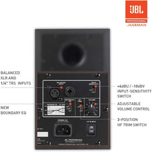 JBL Professional 305P MkII 5-Inch 2-Way Powered, Active Monitor Speakers for Near Field Music Production, Studio Monitor, Desktop Computer, Hi-Fi Audio. Sold as Pair, Black