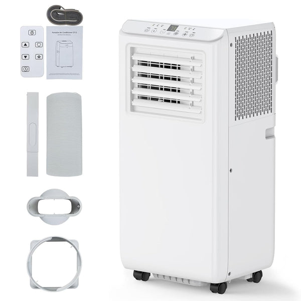 Takywep Portable Air Conditioner 10000 BTU, Portable AC Unit with Remote Control, Energy-Efficient Cooling for 450 Sq.ft Spaces, 3in1 Portable AC with Dehumidifier, Cooling & Fan Mode for Bedroom Room