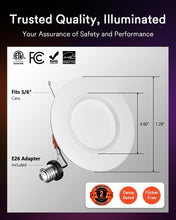 Lumary Smart Retrofit LED Recessed Lighting 6 Inch w/RGB Ring, RGBAI Retrofit Can Light w/Trim, Wi-Fi Bluetooth Direct Connect, 66 Scenes Modes Downlight Work with Alexa Google, ETL 1000Lm, 4 Pack