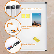 VIZ-PRO Magnetic Dry Erase Board, 48 X 24 Inches, 3 Pack, Silver Aluminium Frame