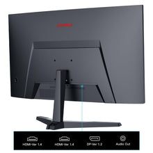 KOORUI 24 Inch Computer Monitor - FHD 1080P Curved Gaming Monitor 165Hz VA 1800R Monitors with Ultra-Thin, HDMI X2 /DP, VESA Compatible, Tilt Adjustable, Eye Care