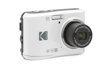 Kodak PIXPRO FZ45 Digital Camera + Black Point & Shoot Camera Case + Transcend 64GB SD Memory Card + Tri-fold Memory Card Wallet + Hi-Speed SD USB Card Reader + More! (White)