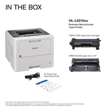 Brother HL-L6210DW Business Monochrome Laser Printer with Large Paper Capacity, Wireless Networking, and Duplex Printing, White