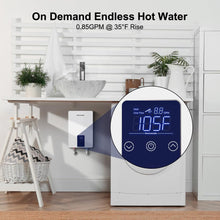 Tankless Water Heater Electric for Sink Faucet, ThermoMate 4500W 110~120V Small Point of Use Instant Hot Water Heater CSA Approved with Temperature Display, Self-modulating, 0.85GPM at 35°F Rise