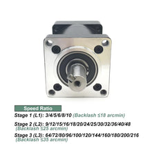 Planetary Reducer Nema 34 Planetary Gearbox Motor Reducer 86mm Stepper Motor Reduction Step-Down Gearbox Ratio 3 to 1~216 for Textile Machines(14 Input 16 Output,Ratio 36 to 1)