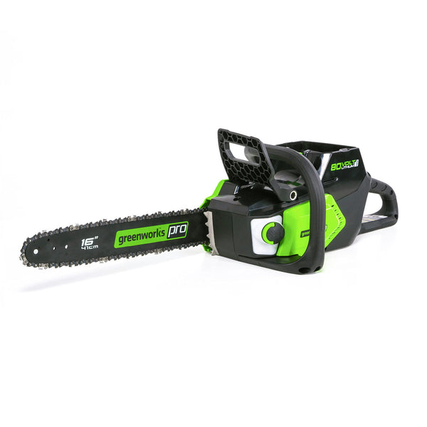 Greenworks 80V 16" Brushless Cordless Chainsaw (Great For Tree Felling, Limbing, Pruning, and Firewood / 75+ Compatible Tools), Tool Only