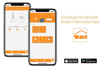 Schluter Ditra-Heat-E-RS1 Smart Thermostat with Floor Sensors, Energy Tracking, GFCI Protected - Ideal for Home Floor Heating - Mirror-Finish, App Control, Voice Assistant Compatible - DHERT105/BW