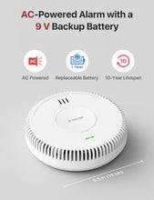 X-Sense Hardwired Combination Smoke and Carbon Monoxide Detector, Hardwired Interconnected Smoke and CO Detector Alarm with Replaceable Battery Backup, XP04, 6-Pack