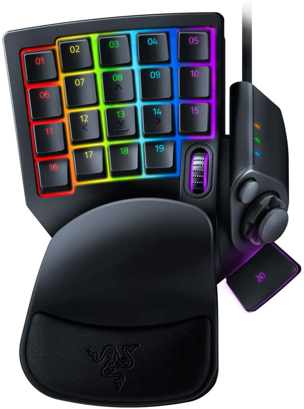 Razer Tartarus Pro Gaming Keypad: Analog-Optical Key Switches - Rapid Trigger - Adjustable Actuation - 32 Programmable Keys - Customizable Macros - Chroma RGB Lighting - Classic Black