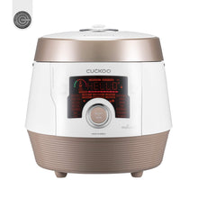 CUCKOO Electric Pressure Cooker 14 Menu Options: White, Slow Cook, Sous Vide, Porridge, & More, User-Friendly LED Display, Stainless Steel Inner Pot, 24 Cup / 6 Qt. (Uncooked) CMC-ASB601F White/Gold