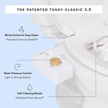 TUSHY Classic 3.0 Bidet Toilet Seat Attachment - A Non-Electric Self Cleaning Water Sprayer with Adjustable Water Pressure Nozzle, Angle Control & Easy Home Installation (Bamboo)