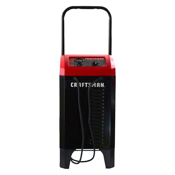 CRAFTSMAN Wheeled Battery Charger and Engine Starter, CMXCESM233, 2-in-1 Manual Timer Controlled, 250 Cranking Amps, 6 Volt, 12 Volt, for Car, SUV, Truck, and Marine Batteries