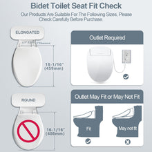 ZMJH A201S Bidet Toilet Seat, Electric Smart Heated Seat with Slow Closes, Vortex Wash, Warm Dryer, Rear and Front Wash, Warm Water, Remote Control, and Night Light, White (Elongated)