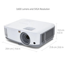 ViewSonic PA503S 4000 Lumens SVGA High Brightness Projector for Home and Office with HDMI Vertical Keystone