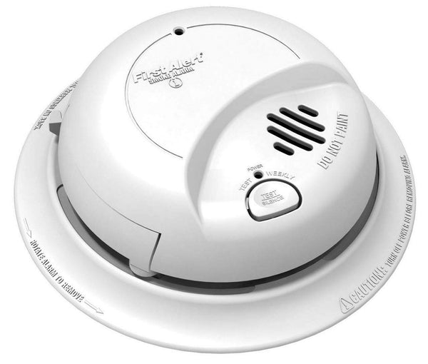 First Alert 9120B Smoke Detector, Hardwired Alarm with Battery Backup, 6-Pack