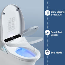 Combier CMA210S-B Bidet Toilet Seat With Turbo Wash, Wireless Remote and Side Panel, The heated Toilet Seat Have Adjustable Heated Seat, Warm Water, Air Dryer & Multiple Spray Modes(Elongated)