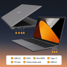 Laptop Computer 15.6'' HD Display, Intel UHD Graphics, Intel Celeron N5095 4-Core Processor, 12GB RAM, 512GB SSD up to Expandable 1TB, WiFi, 180°Open Angle, Windows 11 Laptop, Gray