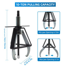 BESTOOL 3 Jaw Gear Puller,10 Ton Pulley Puller Tool, Removal Tool for Gears, Pulley and Flywheel