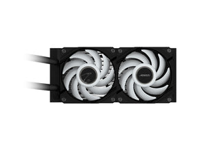 AORUS WATERFORCE II 240 Liquid CPU Cooler, 240mm Radiator with 2X 120mm Low Noise ARGB Fans, Compatible with Intel LGA1851, LGA1700, and AMD AM5 (GP-AORUS WATERFORCE II 240)