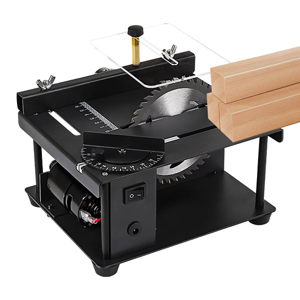 Tiayamus Table Saw, Multi Functional Table Saw, Desktop Electric, Small Desktop Cutting Bench, 7 Gears Speed Cutting Machine, Portable Electric For Wood Acrylic