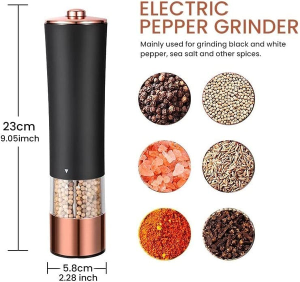 WJWJW Pepper mill Pepper grinder Electric pepper mill Electric pepper grinder