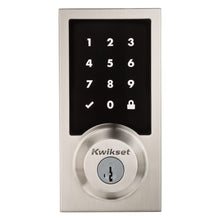 Kwikset SmartCode 916 Z-Wave Smart Lock, Keyless Entry Ring Compatible Door Lock, Touchscreen Electronic Deadbolt, SmartKey Re-Key Security, Smart Hub Required, Contemporary Satin Nickel