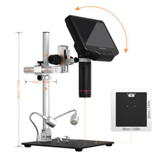 Andonstar AD407 Pro 3D HDMI Soldering Digital Microscope with Pro Metal Stand 4MP UHD and 7 inch Adjustable LCD Screen USB Video Microscopes for Phone Repairing SMT SMD DIY