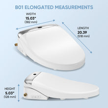 LEIVI Smart Bidet Toilet Seat with Wireless Remote and Side Panel, Multiple Spray Modes, Adjustable Heated Seat, Warm Water and Air Dryer, Auto LED Nightlight, Elongated