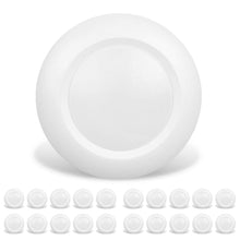 JULLISON 20 Packs 6 Inch LED Low Profile Recessed & Surface Mount Disk Light, Round, 15W, >900 Lumens, 4000K Cool White, CRI80, Driverless Design, Dimmable, ETL Listed, White