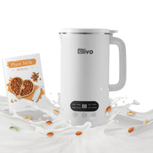 OLIVO CB1000 Automatic Nut Milk Maker - Almond, Cashew, Soy & Oat Milk Maker - Smoothie Blender - Soup Maker, 35 Oz, 9 Functions, 304 Stainless Steel, Safety Sensor, Spill-Proof, Easy Use (White)