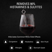 The Wand Wine Purifier (72-Pack) | No More Wine Headaches | Removes Histamines and Sulfites | With Twist-Off Wine Charms | Per-Glass