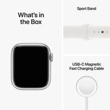 Apple Watch Series 8 (41MM, GPS) - Silver Aluminum Case with White Sport Band (Renewed Premium)