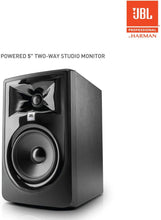 JBL Professional 305P MkII 5-Inch 2-Way Powered, Active Monitor Speakers for Near Field Music Production, Studio Monitor, Desktop Computer, Hi-Fi Audio. Sold as Pair, Black