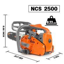 NEO-TEC 12'' Top Handle Gas Chainsaw,2-Stroke 25.4cc Portable Chain Saws for Trees Gas Powered Wood Cutting