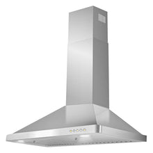 COSMO COS-63175 30 in. Vista Collection 380 CFM Ducted Wall Mount Range Hood, Button Controls, LED Lights, Stainless Steel