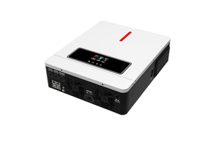 Xijia 3600VA 3600W MPPT Hybrid Pure Sine Wave Power Inverter with 120A MPPT Solar Charger dc 24V to 110v ac 60HZ Solar Converter for Home,car ＆Cabin (DC24V(Range20V-30V) 3600VA)