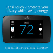 Sensi Touch 2 Smart Thermostat with Touchscreen Color Display, 100 Years of Expertise, Programmable, Wi-Fi, Data Privacy, Easy DIY, Works with Alexa, Energy Star Certified, ST76, C-Wire Required