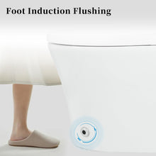 Smart Toilet with Heated Seat Built in, Tankless Toilet Combo with Auto and Foot Sensing Flush, Dual Flush Toilet with LED Light