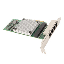 PCIEx4 Card, 4 Port Gigabit I350 Chip Large Heat Sink RJ45 Interface, for Desktop Computers