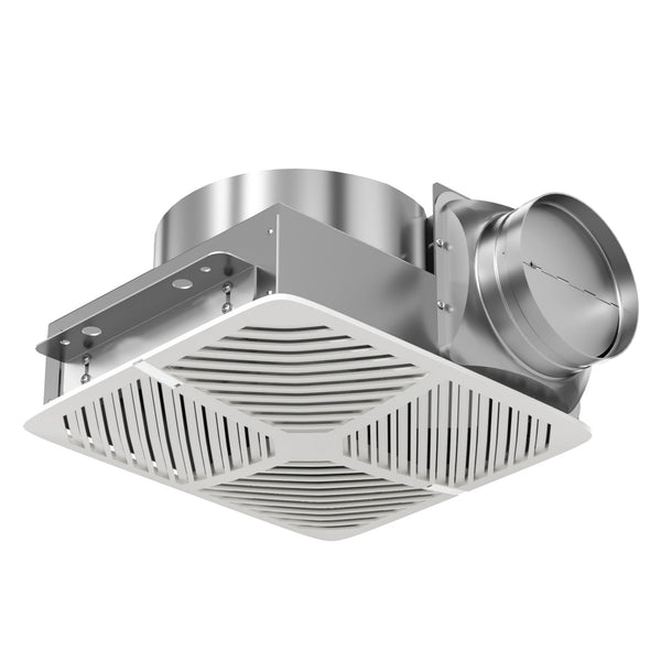 FICBXRA Bathroom Exhaust Fan White Ceiling Mount Ventilation Fan 200-230 CFM 1.5 Sones 6 Inches Duct Energy-Saving Bathroom Ventilation and Exhaust Fan