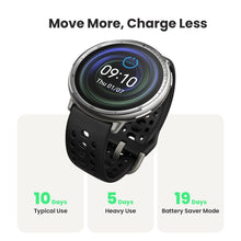 Amazfit Active 2 Smart Watch 44mm, 10 Day Battery, Fitness Tracker, Sleep Monitor, GPS Maps, 160+ Sport Modes, Water Resistant, for Android & Apple iPhone, Sapphire Glass, Black Leather Strap