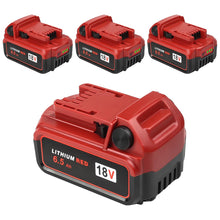 TeenPower Upgraded 4/pk Replacement for Milwaukee M-18 Battery 6500mAh Replacement for Milwaukee 48-11-1820 48-11-1840 48-11-1850 48-11-1828 48-11-1862 48-11-1852 48-59-1812 48-59-1802