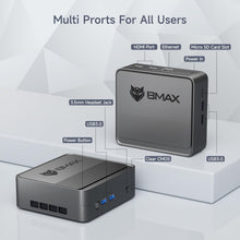 Bmax B3 Mini PC 256GB SSD 8GB LPDDR4, Intel 11th Gen N5095 Processor (up to 2.9GHz) 4C/4T, Auto Power On Mini Desktop Computer WiFi/BT5.0/HDMIx2 Support 4K Dual Screen Display, Wake On LAN