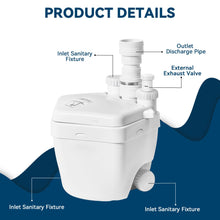 [Upgraded Version] 800W Utility Sink Pump, | PCB Function | 1 HP Drain Pump Upflush to 36ft/11 m, 2200GPH Sump Pump with 4 Water Inlets 1 Outlets for Basement, Laundry, Sink,/Pro