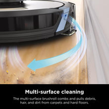 Shark AV2310AE Matrix Self-Emptying Robot Vacuum with No Spots Missed on Carpets and Hard Floors, Precision Home Mapping, Perfect for Pet Hair, Bagless, 45-Day Capacity Base, Wi-Fi Black/Brass