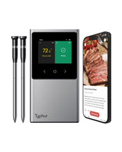 Typhur Sync WiFi Wireless Meat Thermometer Digital, 2 Probes, Smart Base, LCD Display, Unlimited Range, Bluetooth 5.4, Improved Stability, NIST-Certified Accuracy, BBQ, Grill, Smoker, Oven, Kitchen