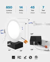 Sunco 24 Pack 6 Inch Ultra Thin LED Recessed Ceiling Lights Slim, 5000K Daylight, Dimmable 14W, Baffle Trim Damp Rated, Canless Wafer Thin with Junction Box